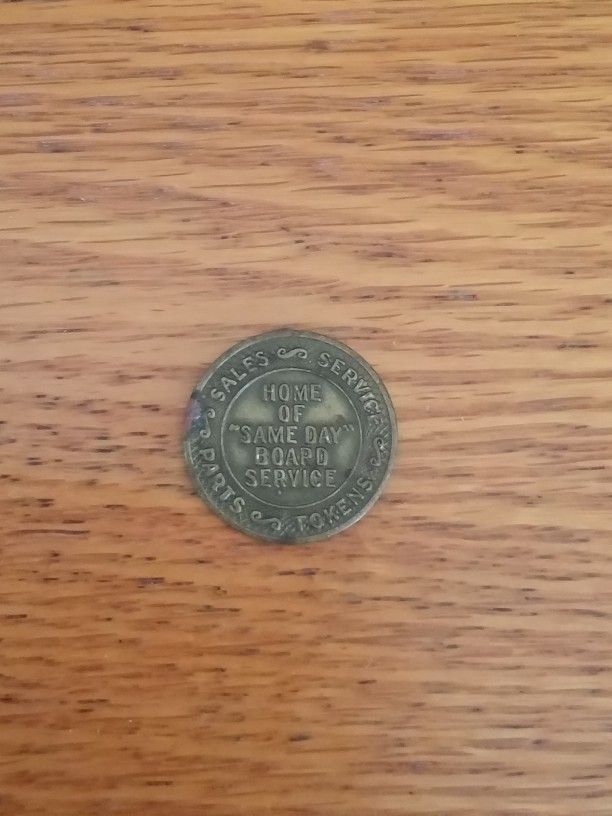 Arcade Specialists National Coin Home Of "Same Day" Board Service Token