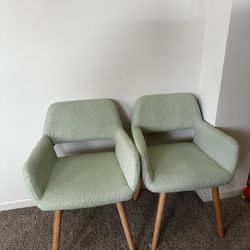 Two Boucle Chairs 