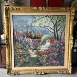 Original painting Art With Frame- Extra large 