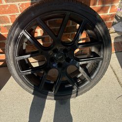 22in rims and tires, just got new 20in rims getting rid of my old ones