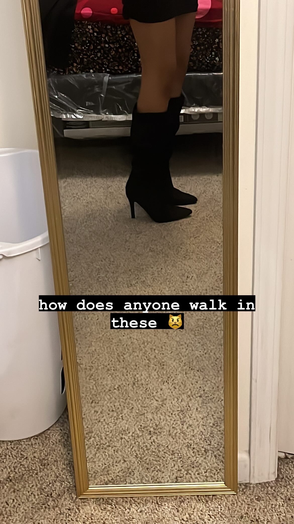 knee high heeled boots
