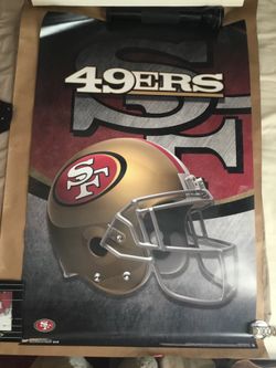 New- 49ers poster helmet.