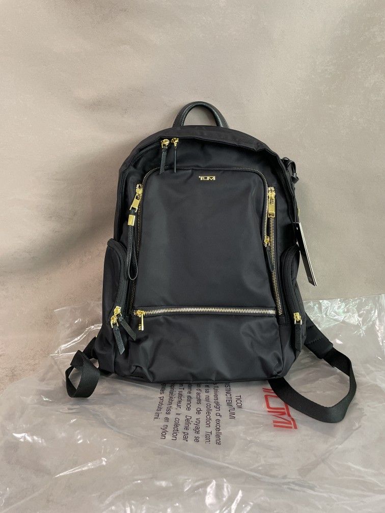 TUMI VOYAGEUR Celina Backpack Black/Gold