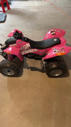 Pink kids electric ￼four wheeler