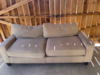 Used beige brown mini couch