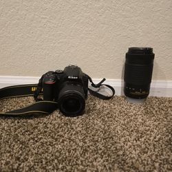 Nikon D5500 DSLR w/ NIKKOR 18-55mm f/3.5-5.6G VR & NIKKOR 70-300mm f/4.5-6.3G ED