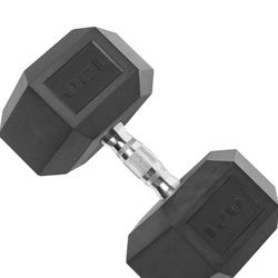 New 30 lbs Rubber Hex Dumbbell $1 a pound comes individually one sold at posting price can be paired DB’s Available In 10, 20, 25, 30, 35, 40 lbs 