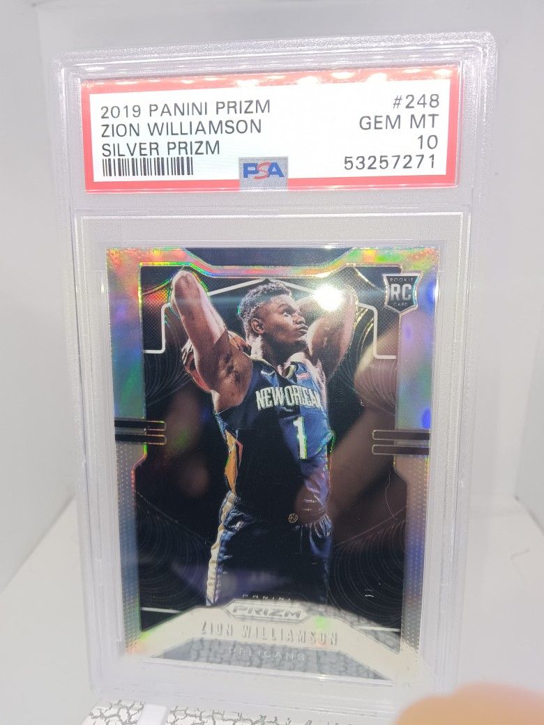 PSA 10 Zion Silver Rookie Card. Perfect Slab