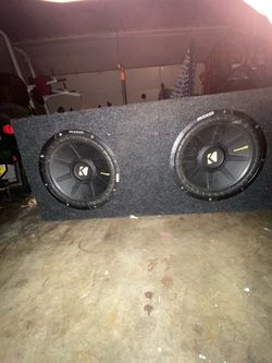 Dual Kicker CompD Subwoofers in Ported Box