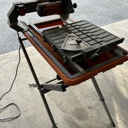 Ridgid 7in. Corded Wet Tile Saw With Stand