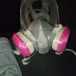 Pink Gas Face Mask 