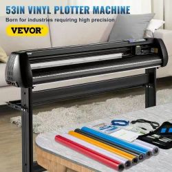Vinyl Cutter, 53inch Vinyl Cutter Plotter with Stand, Adjustable Speed Force for Sign Making Vinyl Plotter, SignMaster Software Vinyl Tape Tools Vinyl