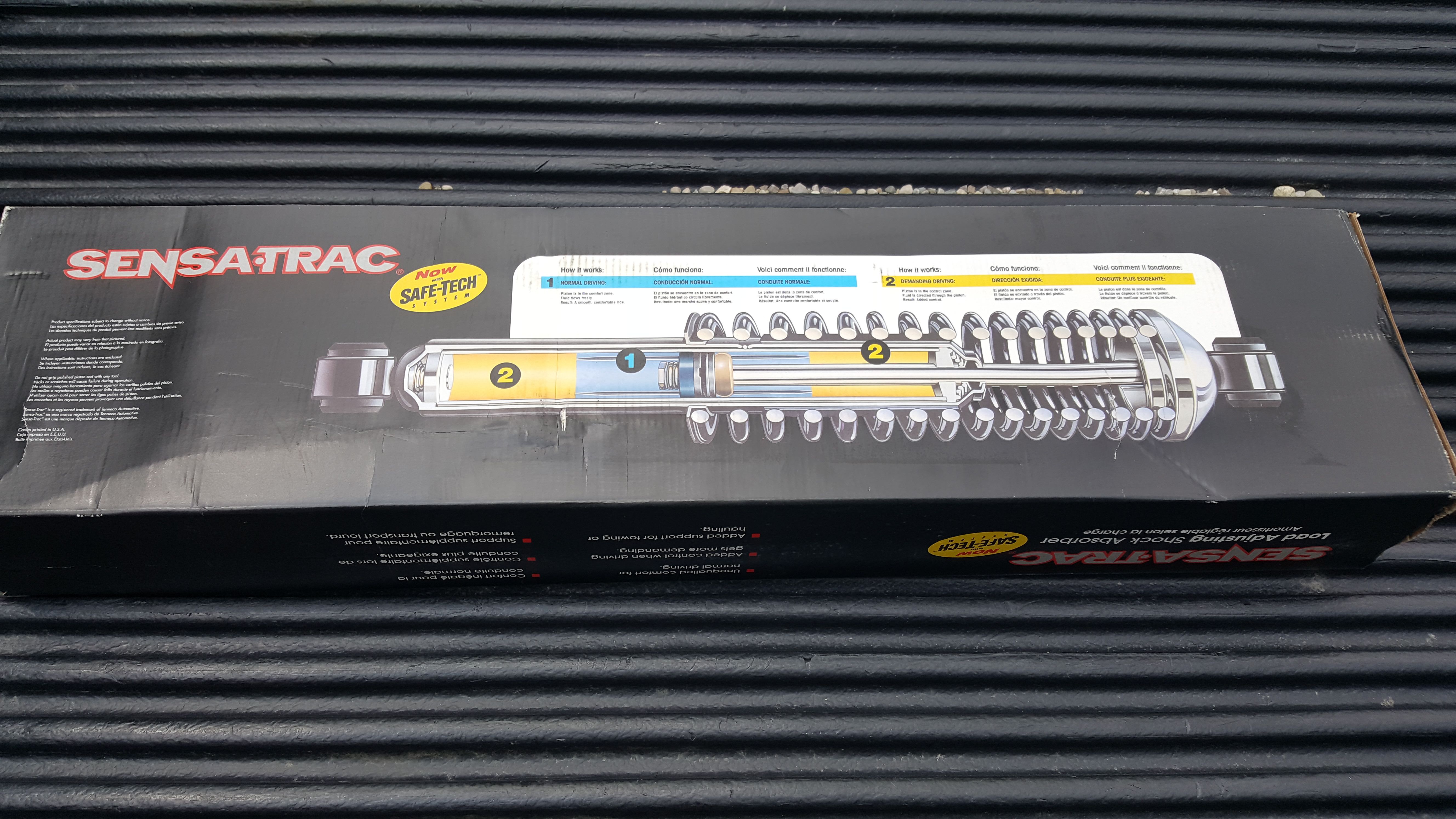 2 pair of truck shocks and belt
