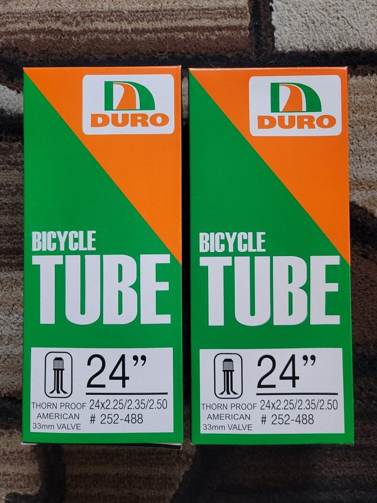 NEW Bicycle Bmx Thornproof Inner Tubes 24"