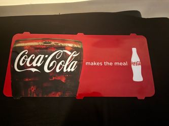 Coca Cola sign for restaurant fountain