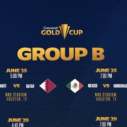 Mexico vs Honduras June 25 NRG Copa Oro Boletos/Tickets Gold Cup 