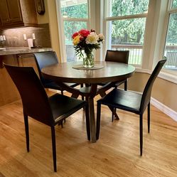 Crate and Barrel Round Dining Table