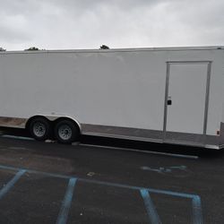 8.5x24ft Enclosed Vnose Trailer Brand New Moving Storage Cargo Traveling Car Truck UTV SXS RZR ATV Bike Motorcycle Hauler