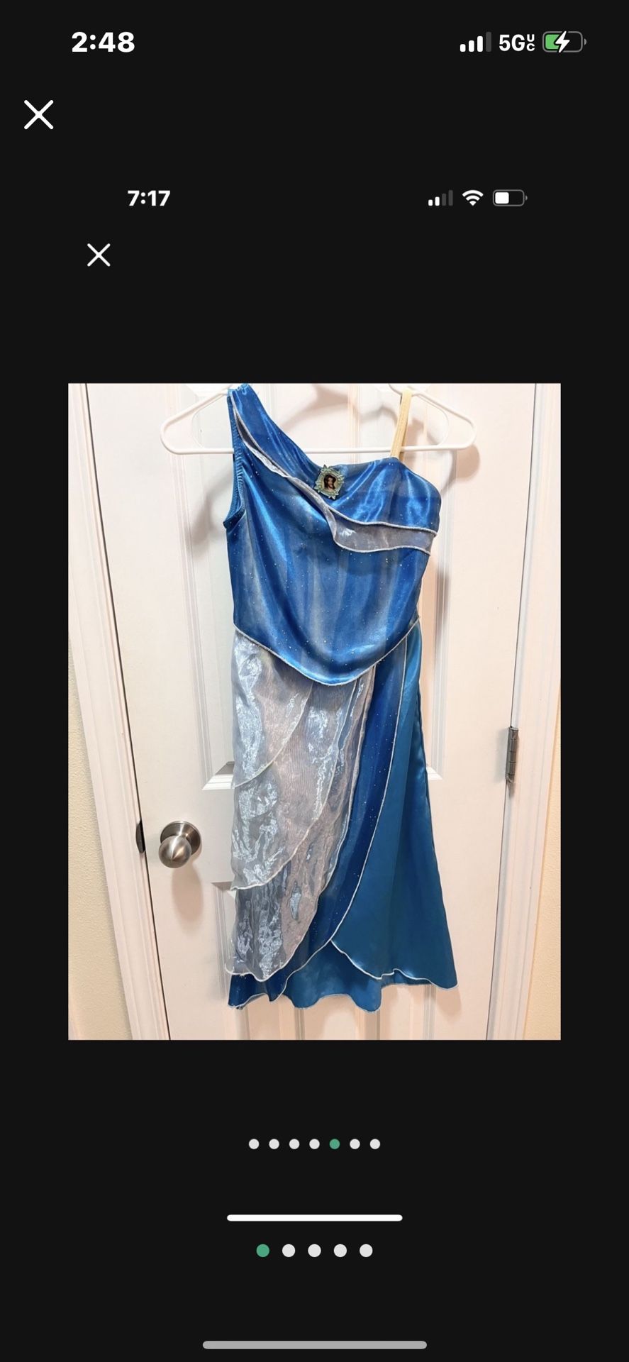 Disneyland Silvermist fairy girls costume Size 7/8
