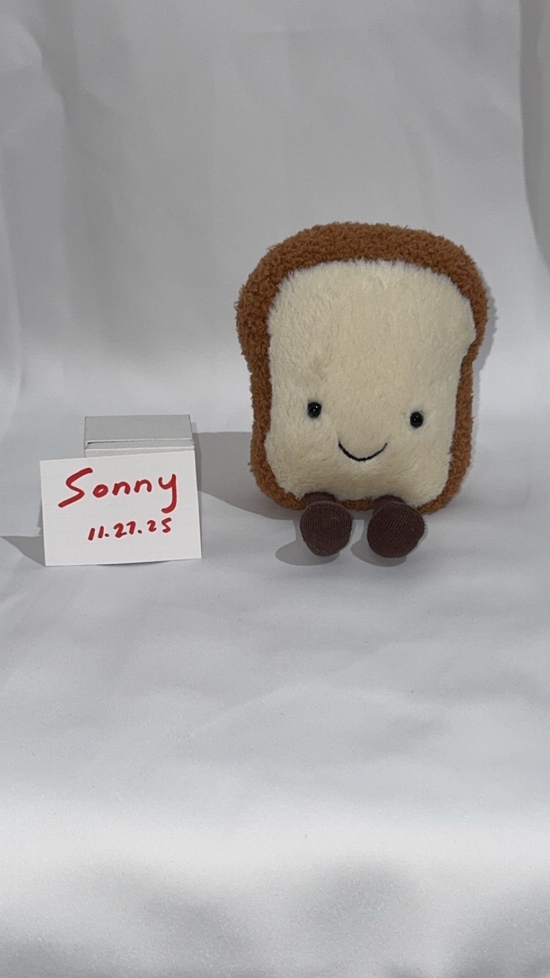 Jellycat Small Toast Retired Bum Tag Only 