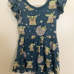 Little Sleepies Grogu Bodysuit Dress