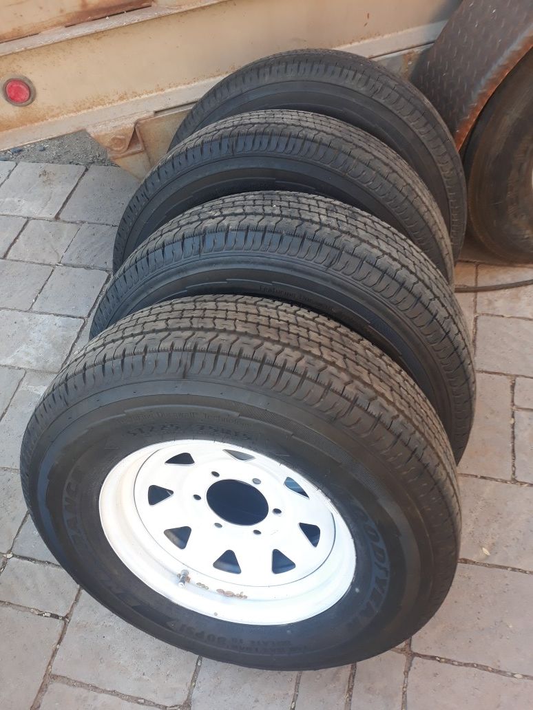 6 lug trailer tires with wheels