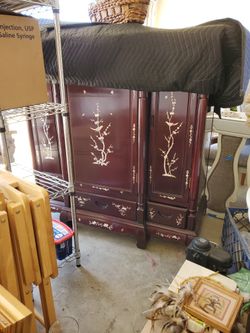 Rosewood & Mother-of-pearl Chinese Cabinet