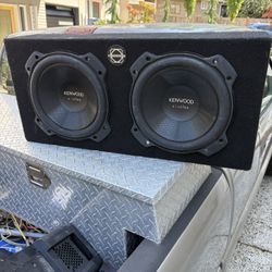 2 Kenwood 10” Subwoofers In Box 