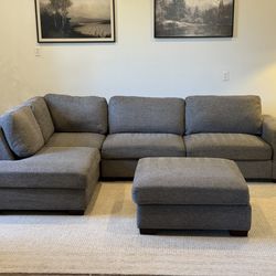 Gray costco sectional  couch delivery available
