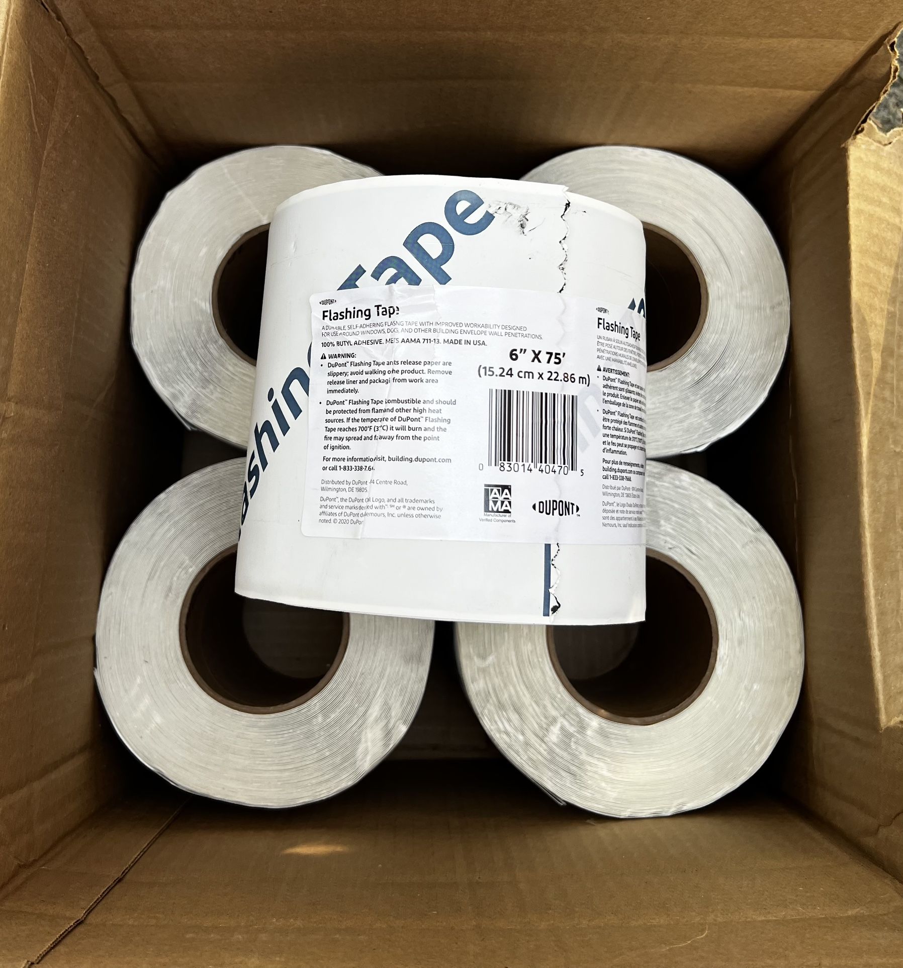 DuPont. Flashing Tape . Size 6x75. Total 5 Rolls
