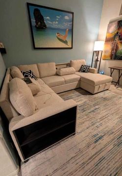 New 92x119x60 sleeper sectional couch / free delivery