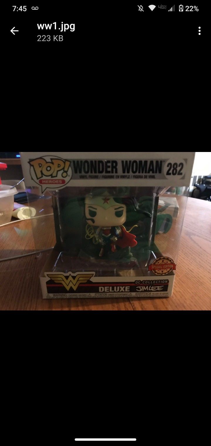 Funko Pop DC Comics Deluxe Wonder Woman Jim Lee Exclusive