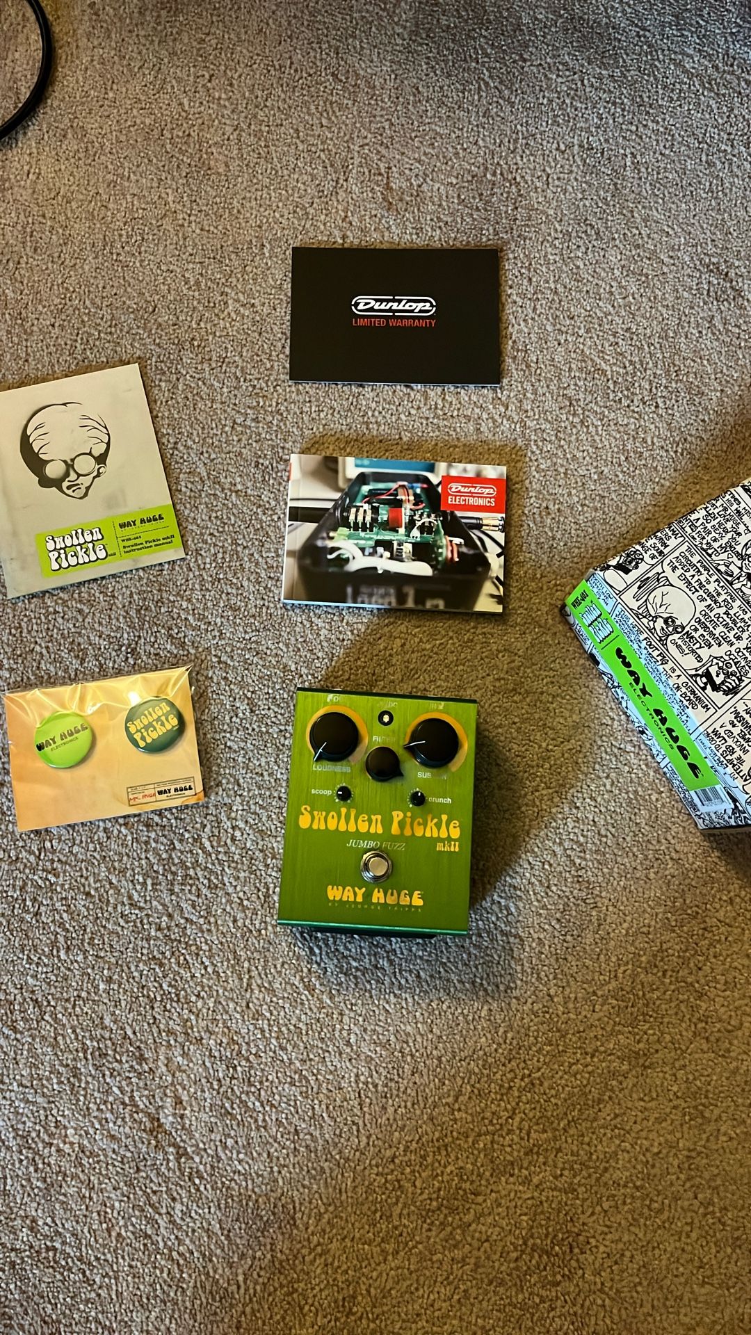 Swollen Pickle MK II distortion Fuzz Pedal