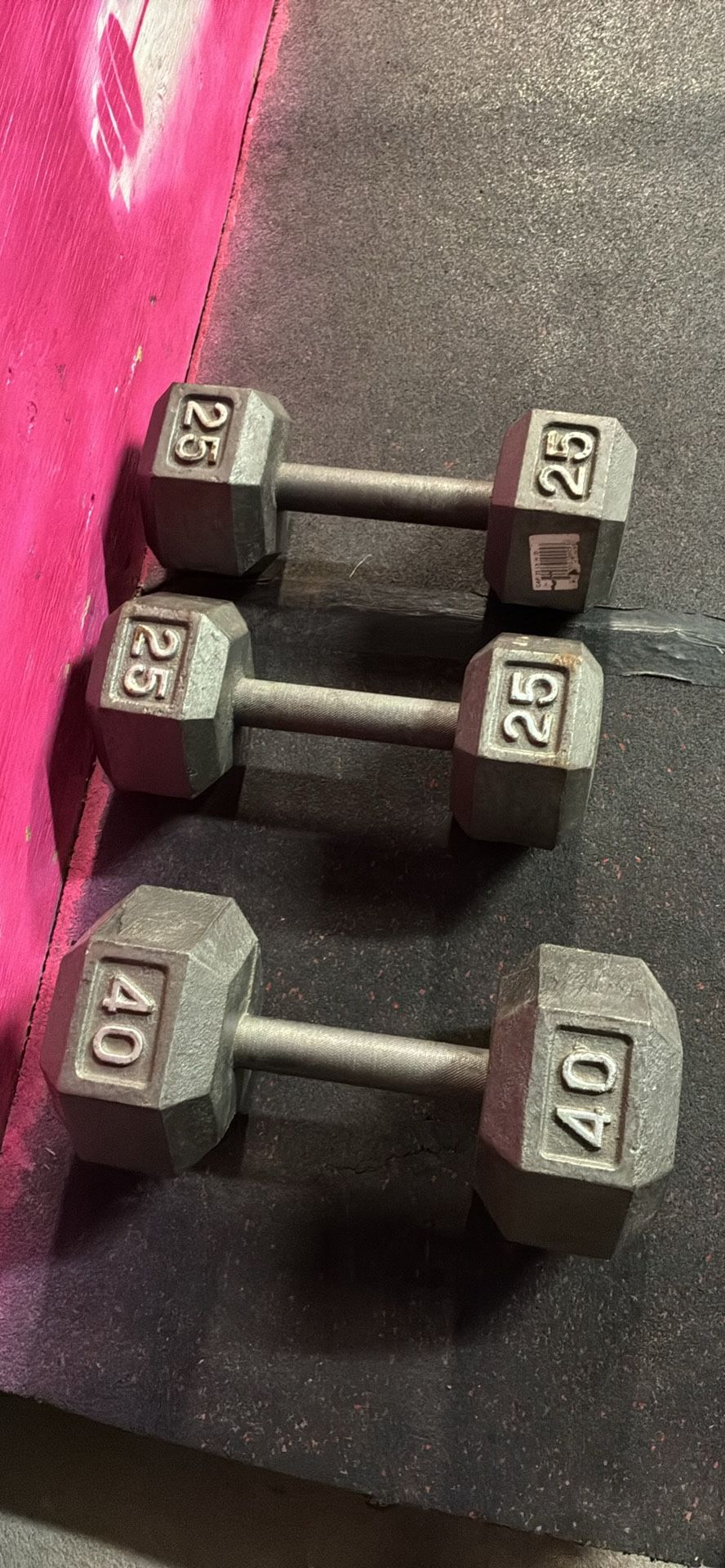 1 40 Lb Dumbbell 