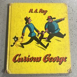 Curious George H.A. Rey  1969 Vintage Children's Book