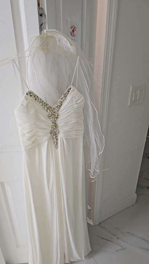 Wedding Dress With Viel