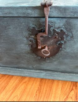 Blue Wood Chest