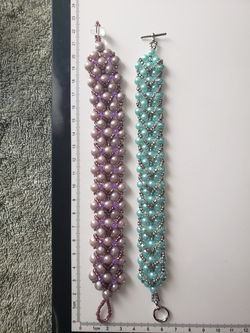 Handmade bracelets.