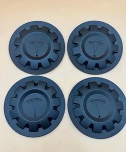 Tesla Model 3 Y S UberTurbine Charcoal Center Cap  P/N 1188236-00-A SET OF 4