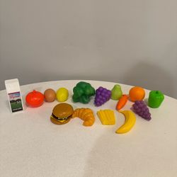Kids Plastic Play Food Set