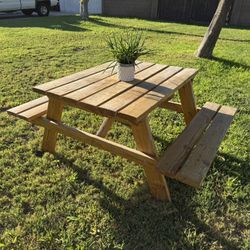 Solid Wood Picnic Table