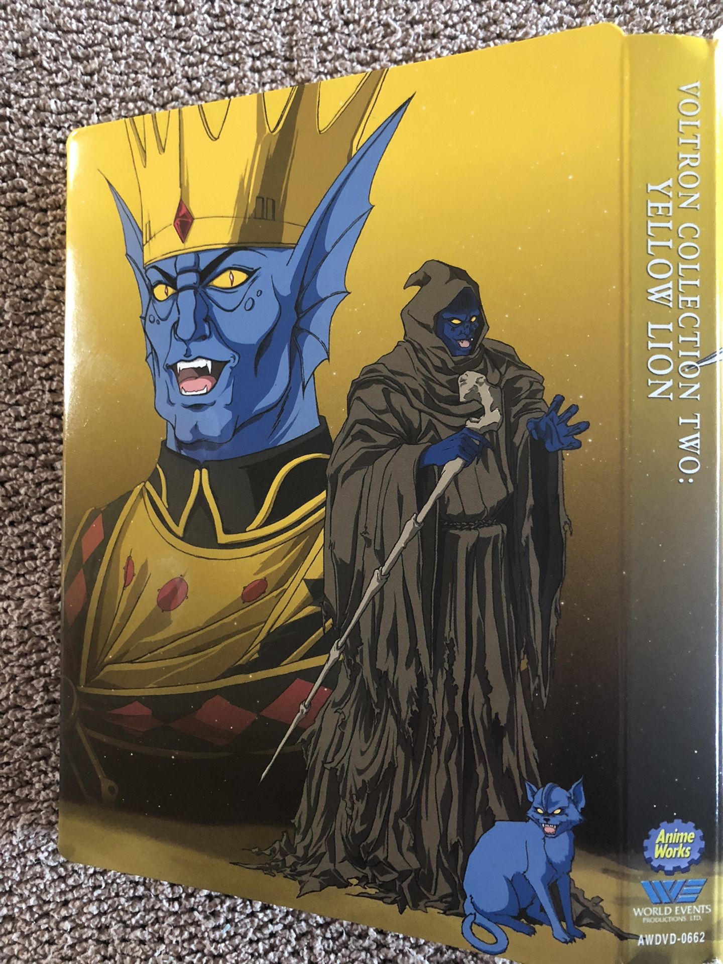 New never played voltron yellow edition dvds in rare collectible tin