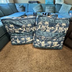 Disney Store Stitch Indoor Outdoor Floor Pillow with Leather Handle (Set of 2)