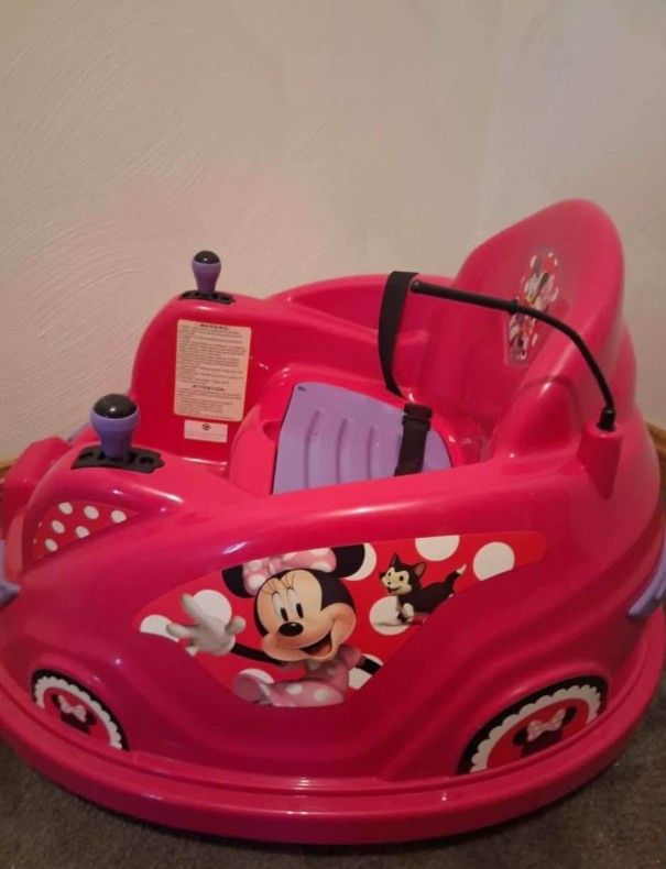 Minnie Mouse Bumper Car Electric Like New