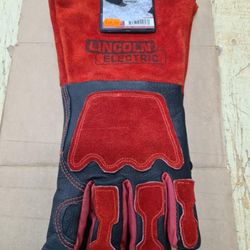 Lincoln ElectricMIG/Stick Welding Gloves, Cowhide Palm, XL, PR