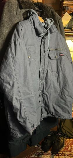 Men's Insulated Work Jacket with Hood