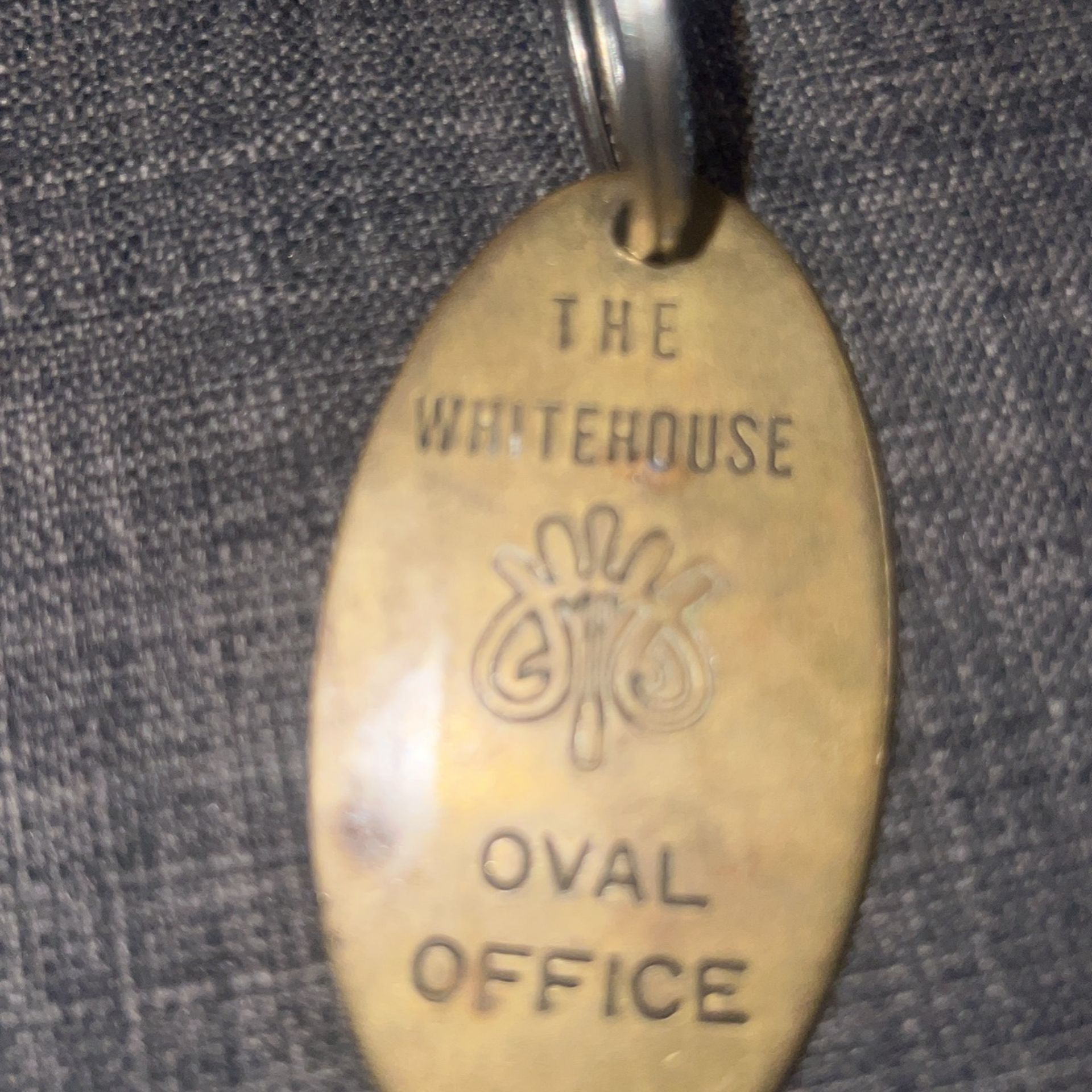 The White House Oval Office Keychain Solid Brass