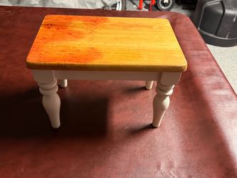 Wooden step stool, needs refinishing