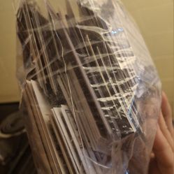 Gallon sized bag of assorted sports cards 