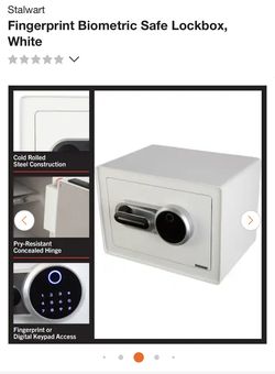 Stalwart Fingerprint Biometric Safe